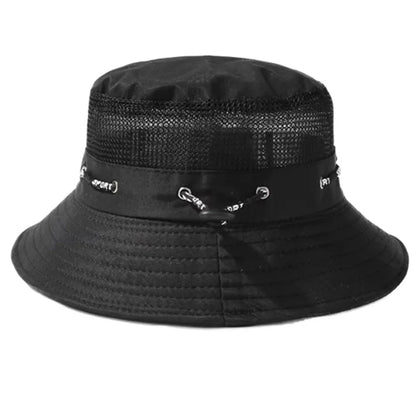Men’s Breathable Wide Brim Sun Bucket Hat