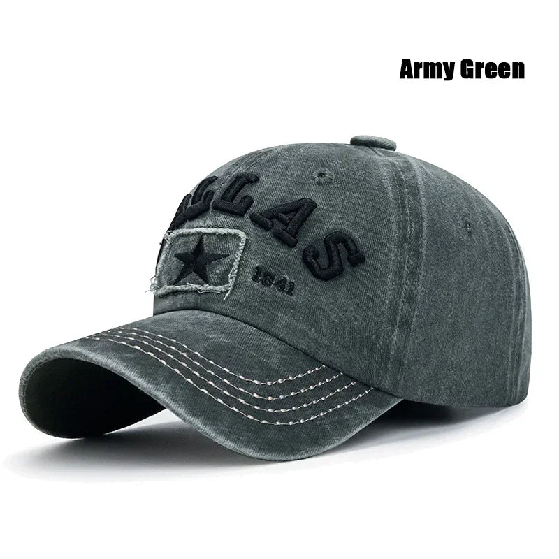 Dallas 3D Embroidered Unisex Snapback Cap