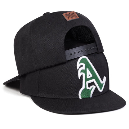 A Letter American Flag Embroidered Hip Hop Baseball Hat