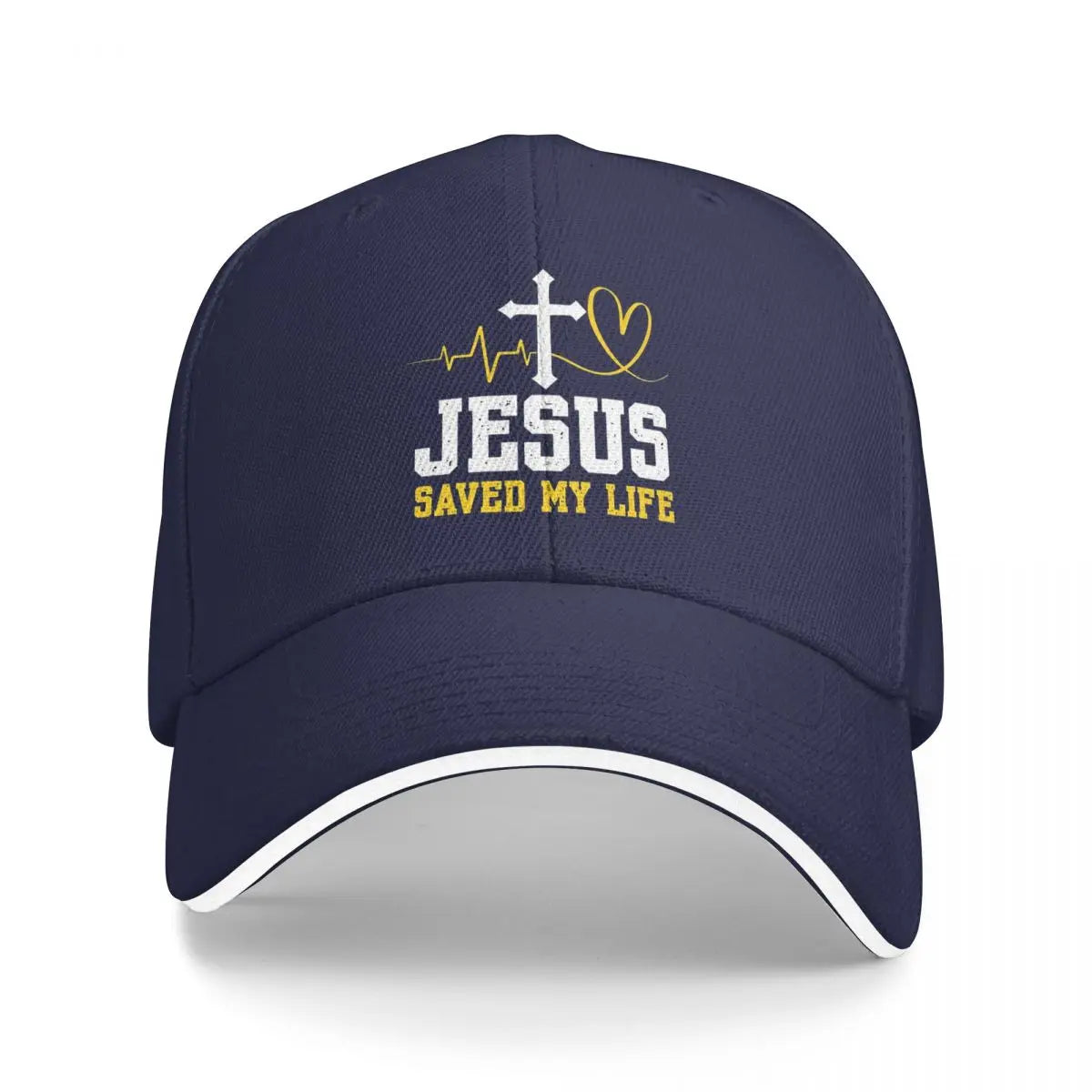 Jesus Saved My Life Logo Baseball Cap