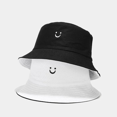 Unisex Double-Sided Smile Face Fisherman Hat
