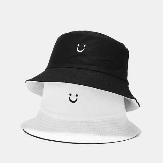 Unisex Double-Sided Smile Face Fisherman Hat