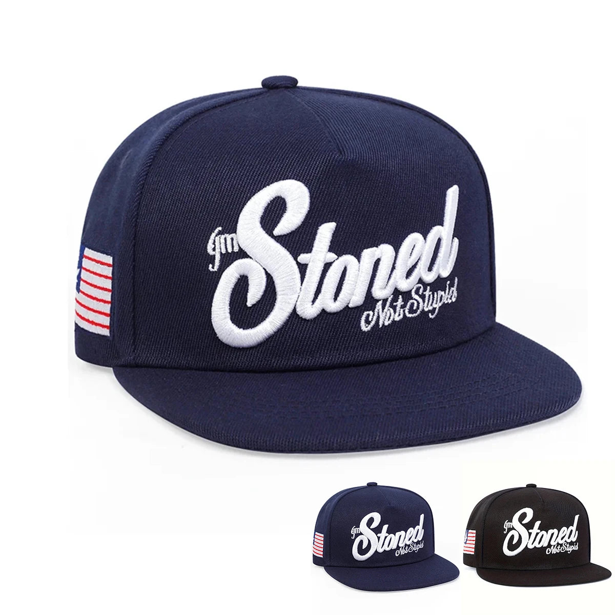 Unisex Stoned Letter Embroidery Hip-hop Hats