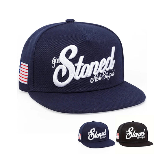 Unisex Stoned Letter Embroidery Hip-hop Hats