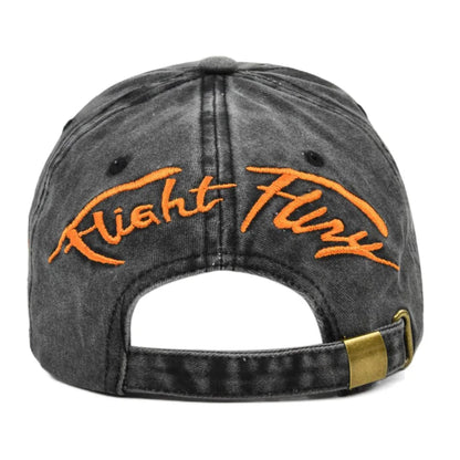 Washed Cotton Eagle Eye Embroidered Vintage Baseball Cap