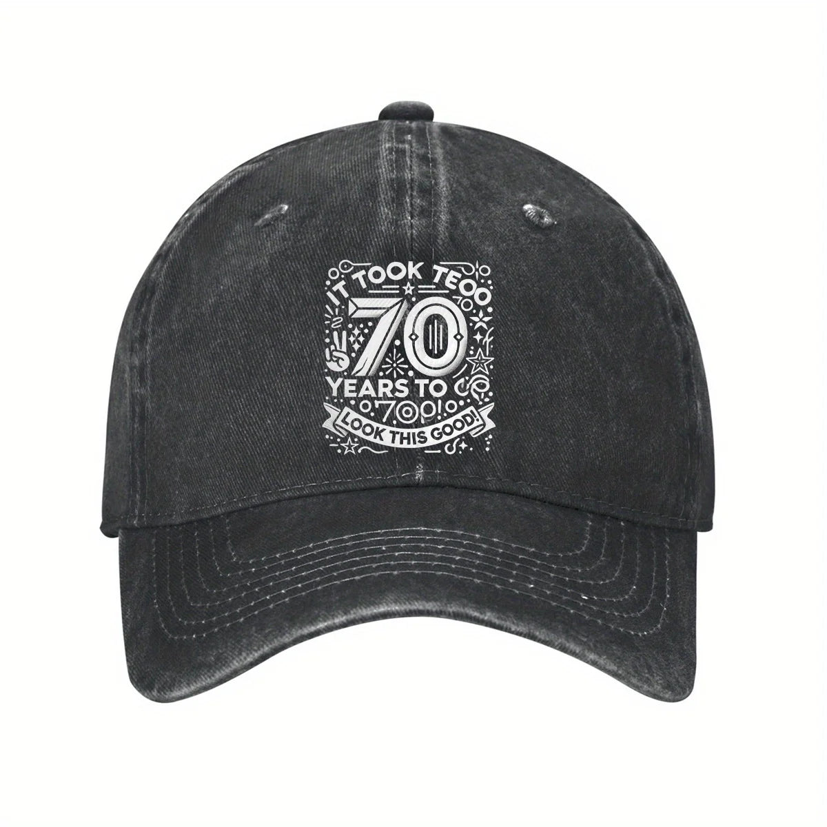 70 Years To Go Birthday Celebration Baseball Cap