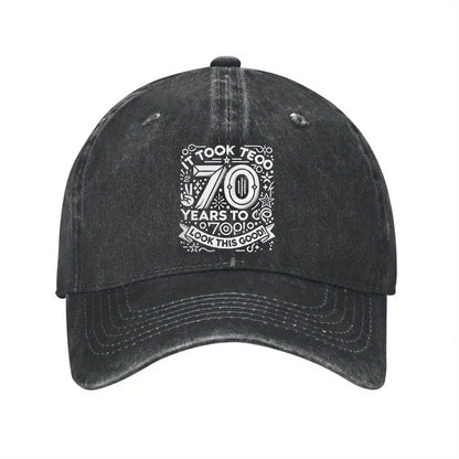 70 Years To Go Birthday Celebration Baseball Cap