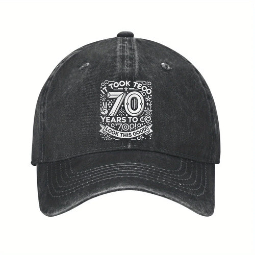 70 Years To Go Birthday Celebration Baseball Cap