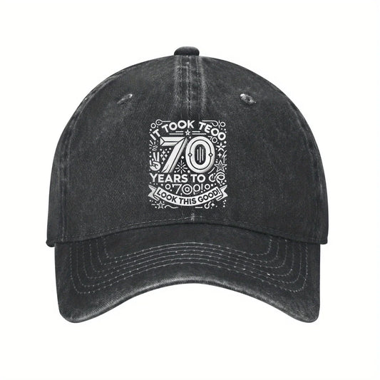 70 Years To Go Birthday Celebration Baseball Cap