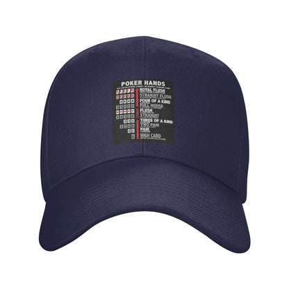 Poker Hands Streetwear Baseball Cap