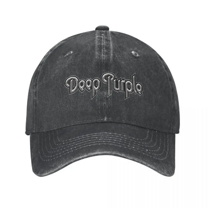 Deep Purple Smoke On The Water Denim Baseball Cap