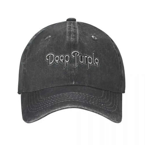 Deep Purple Smoke On The Water Denim Baseball Cap