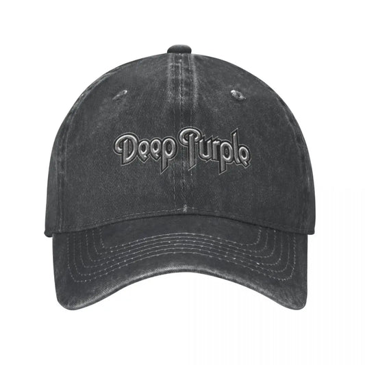 Deep Purple Smoke On The Water Denim Baseball Cap