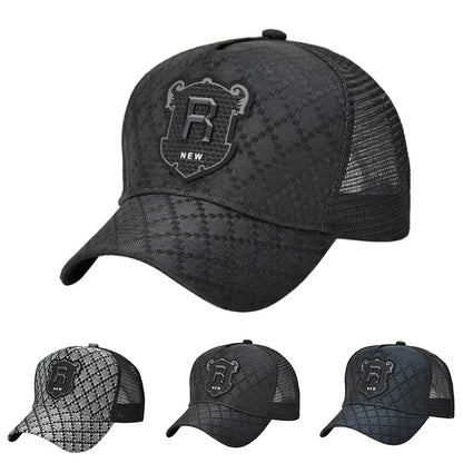 R Letter Icon Men's Baseball Cap for Male Summer