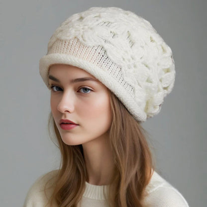 French Artist Knit Beret Bucket Hat