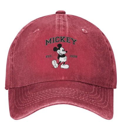 Mickey Mouse Est 1928 Designer Snapback Baseball Cap