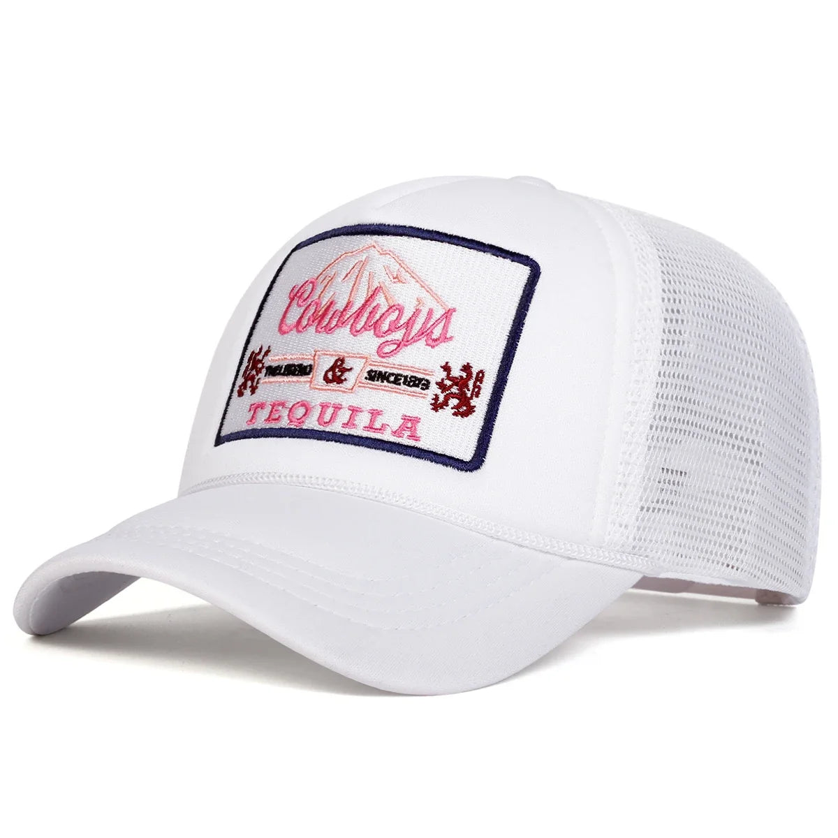 Unisex Tequila Letter Embroidery Mesh Baseball Cap