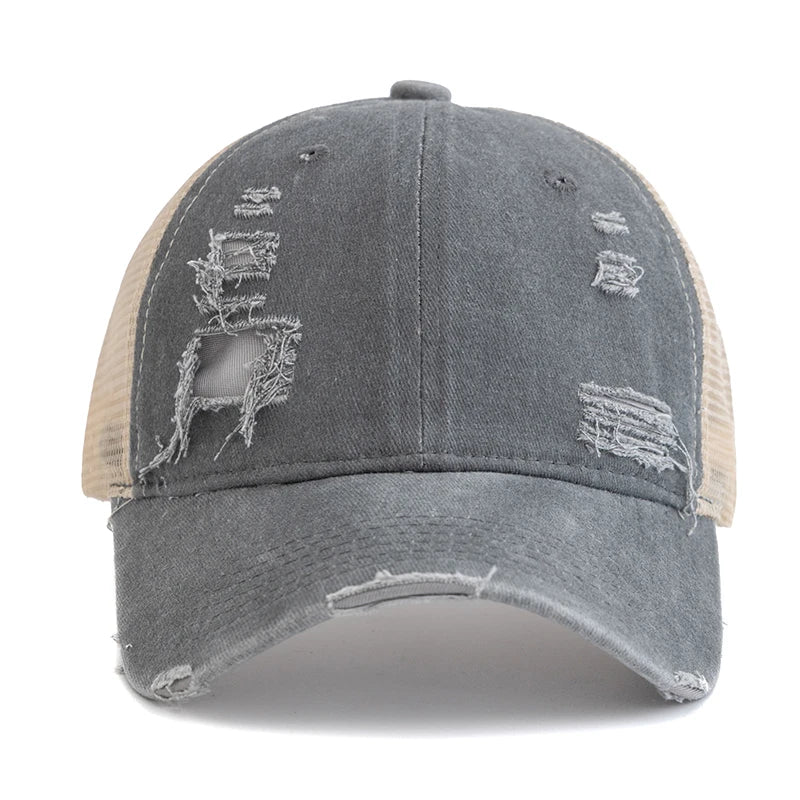 Unisex Washed Cotton Trucker Cap