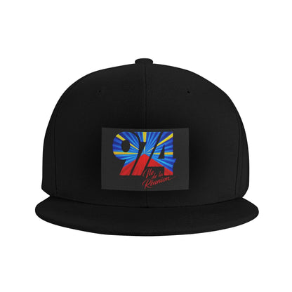 Reunion Island 974 Flag National Pride Snapback Cap