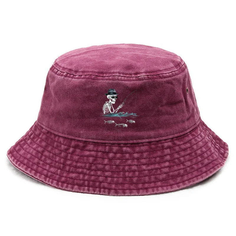Vintage Gothic Macabre Print Bucket Hat