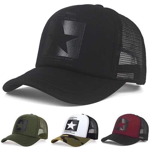 Pentagram Mesh Street Dance Baseball Cap