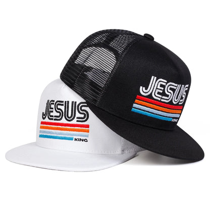 Unisex JESUS Letter Embroidery Hip-hop Net Hats
