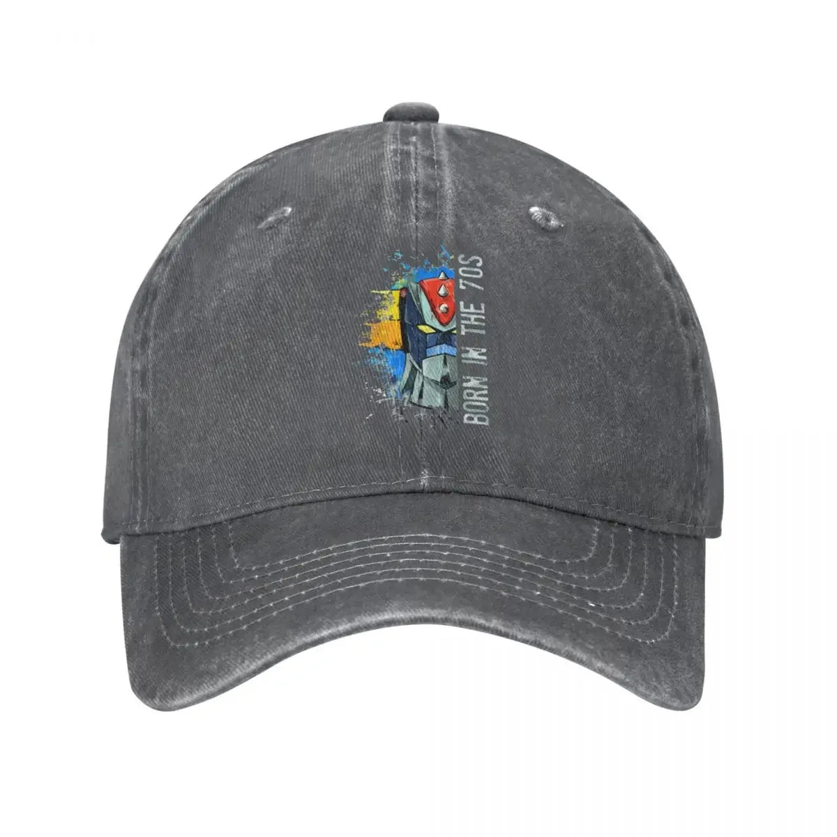 Hip Hop Goldrake Anime Washed Baseball Cap