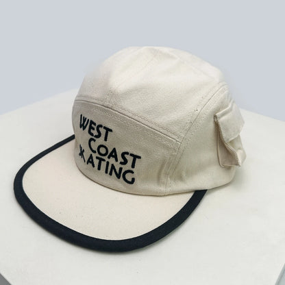 Color Block Letster Flat Brim Snapback Cap