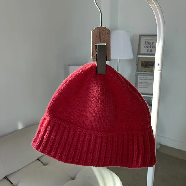 Y2K Crochet Knit Winter Bucket Hat