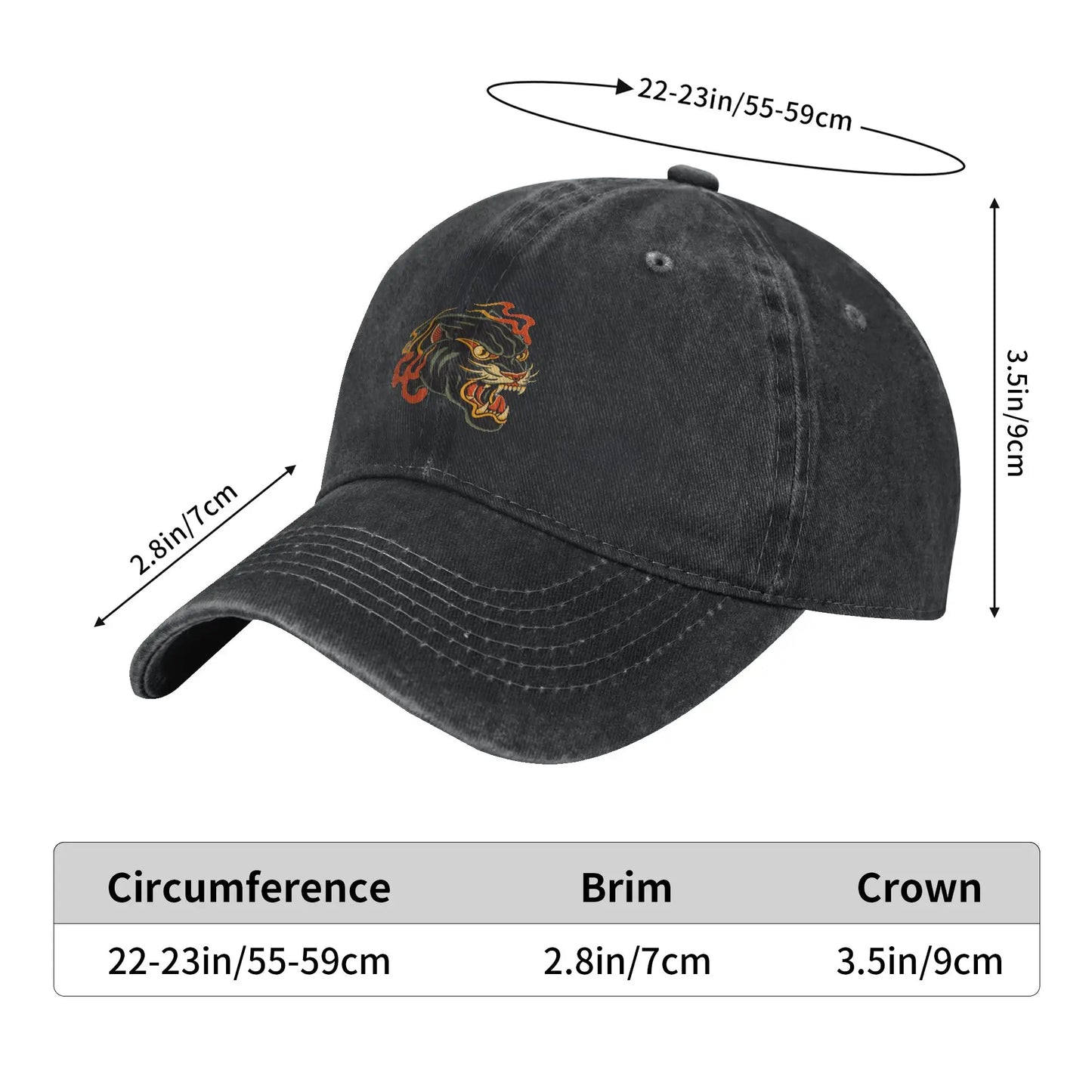 Black Panther Washed Trucker Baseball Cap