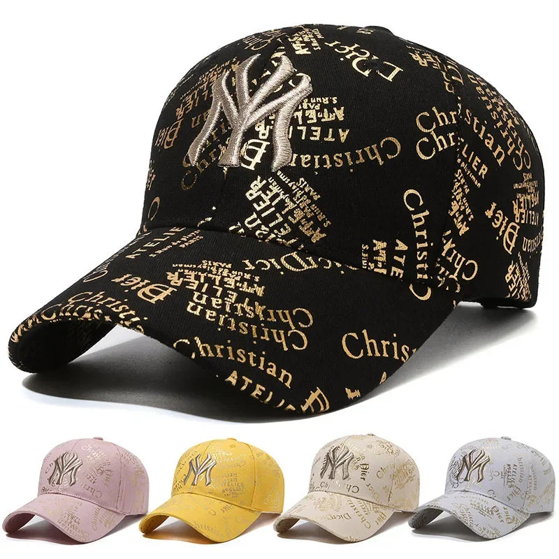Outdoor Fashion Embroidery Adjustable Cotton Baseball Cap