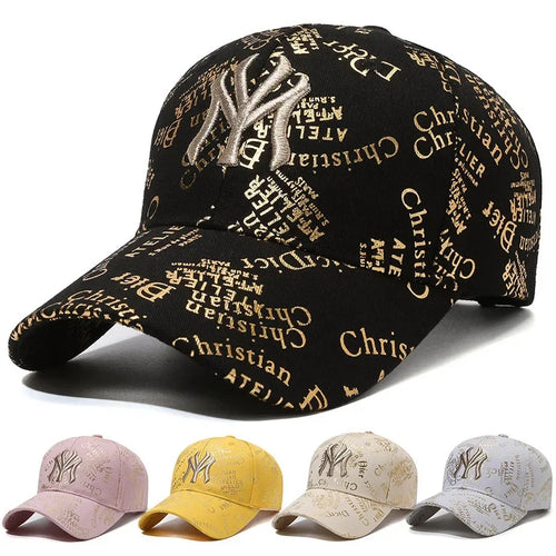 Outdoor Fashion Embroidery Adjustable Cotton Baseball Cap
