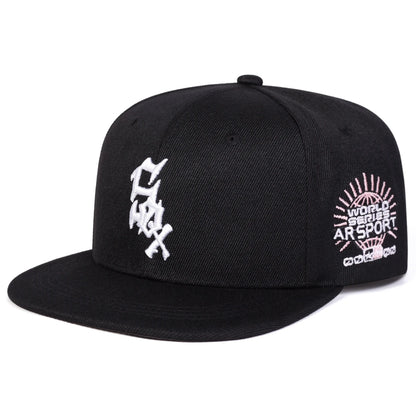 SOX Letter Embroidery Outdoor Snapback Cap