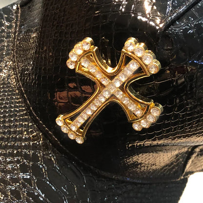 Leather Hip Hop Snapback Cap