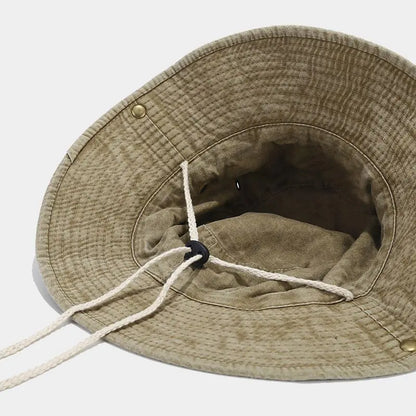 Cotton Solid Bucket Hat Unisex
