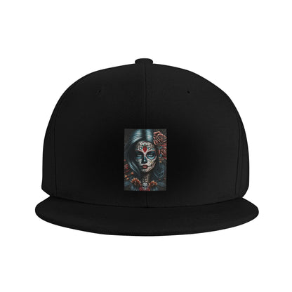 Mexico Skull Woman Vintage Dia De Los Muertos Snapback Cap