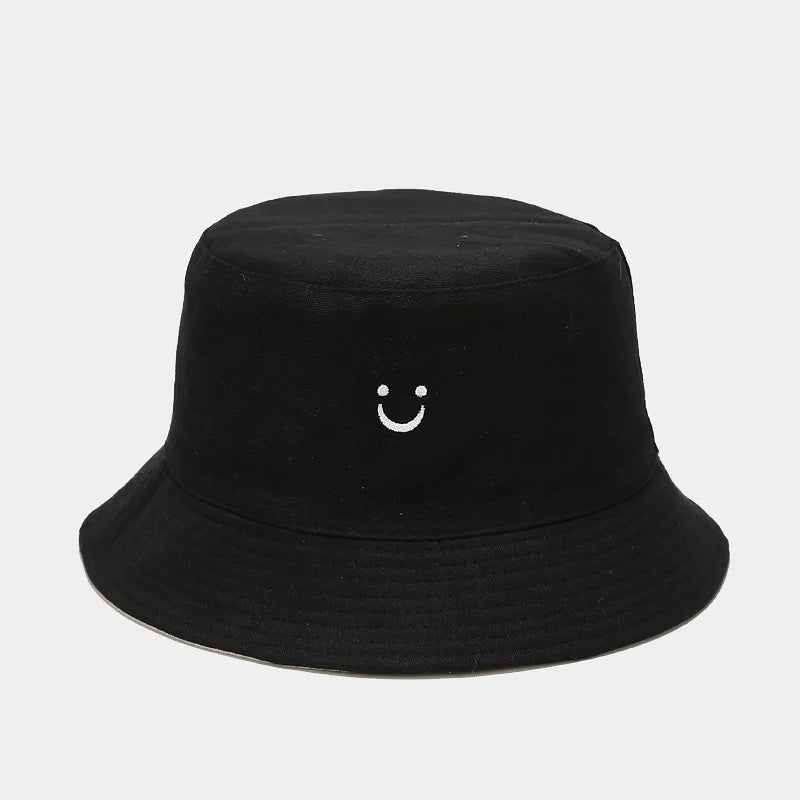 Unisex Double-Sided Smile Face Fisherman Hat