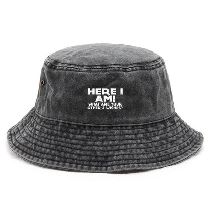 Vintage Cotton Sarcastic Humor Design Bucket Hat
