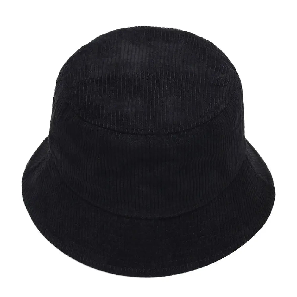 Corduroy Plush Winter Fisherman Bucket Hat