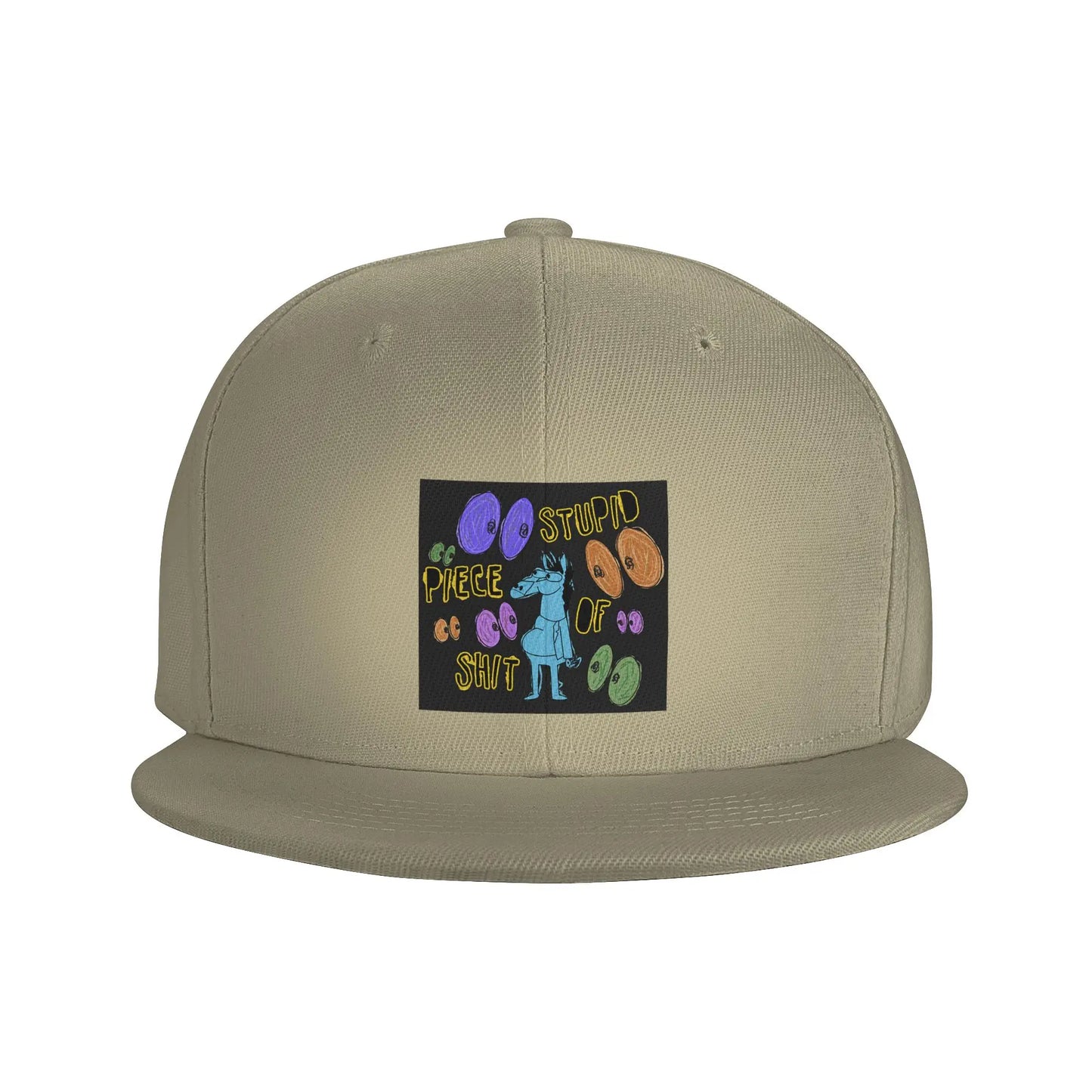 Cartoon Bojack Horseman Quote Graphic Streetwear Snapback Cap