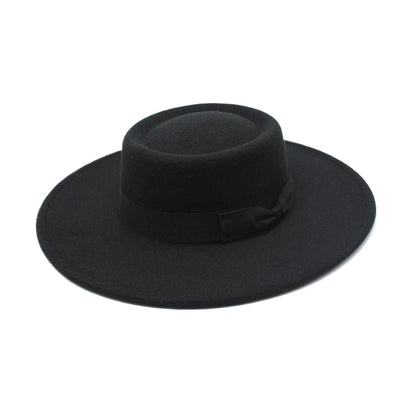 French Bow Tie Wool Felt Bucket Hat