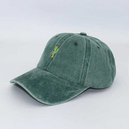 Mini Cactus Embroidered Vintage Baseball Cap