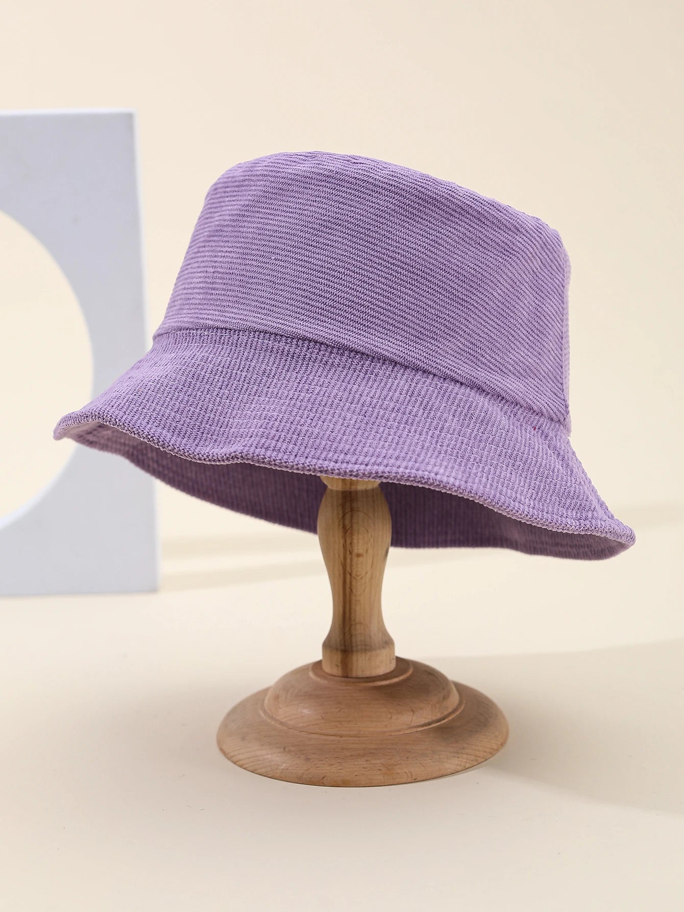 Retro Corduroy Winter Bucket Hat