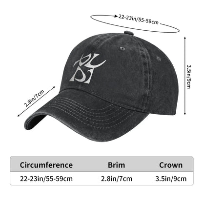 Alpha Drive Freak Alarm Vintage Denim Baseball Cap