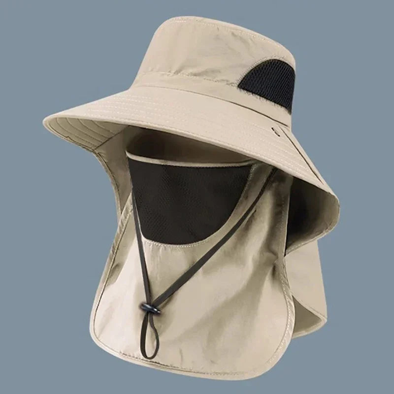 Outdoor UV Protection Neck Flap Bucket Hat