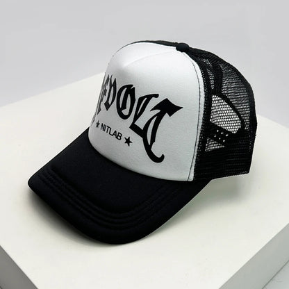 Tiger Letter Print Mesh Baseball Cap
