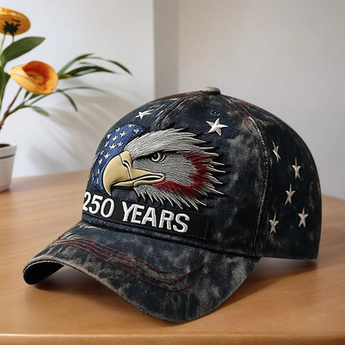 US 250th Anniversary Embroidered Baseball Cap