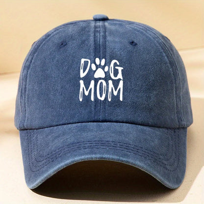 Classic Washed Retro Dog Mom Baseball Cap