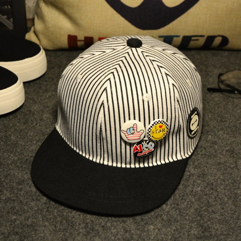 Kids Korean Style Street Hip Hop Snapback Cap