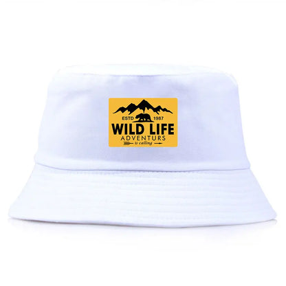 Wild Life Printed Reversible Double Side Beach Bucket Hat